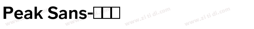 Peak Sans字体转换